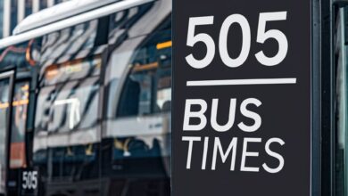 505 bus times​